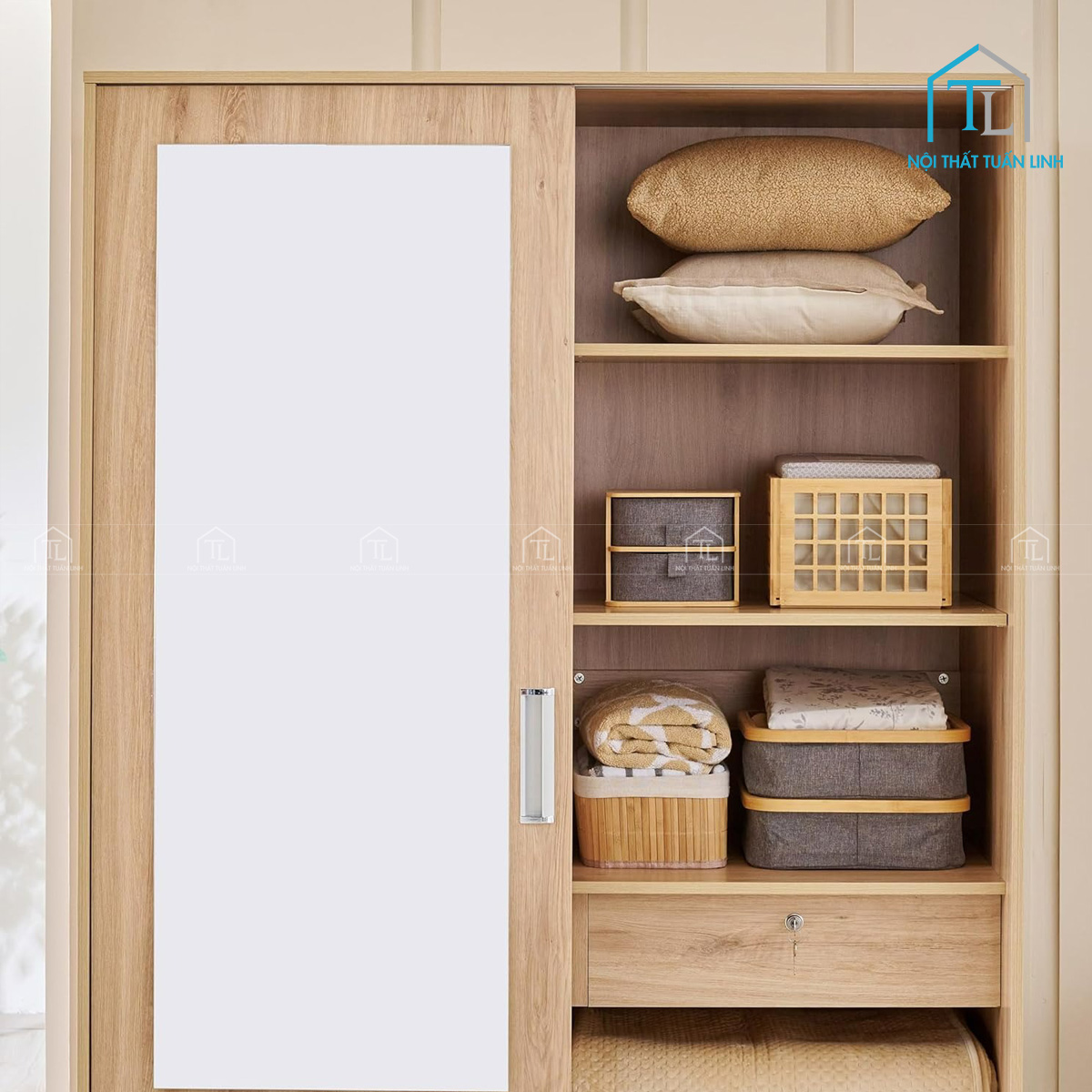 Chất liệu gỗ MDF phủ Melamine bền đẹp