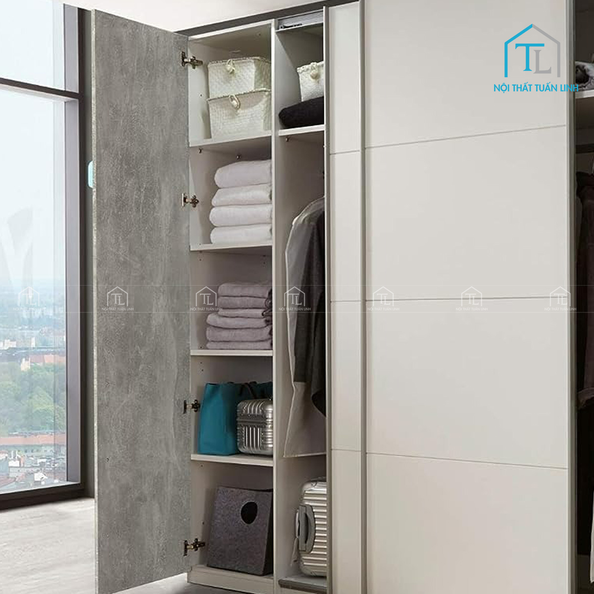 Chất liệu gỗ MDF bền đẹp, chắc chắn