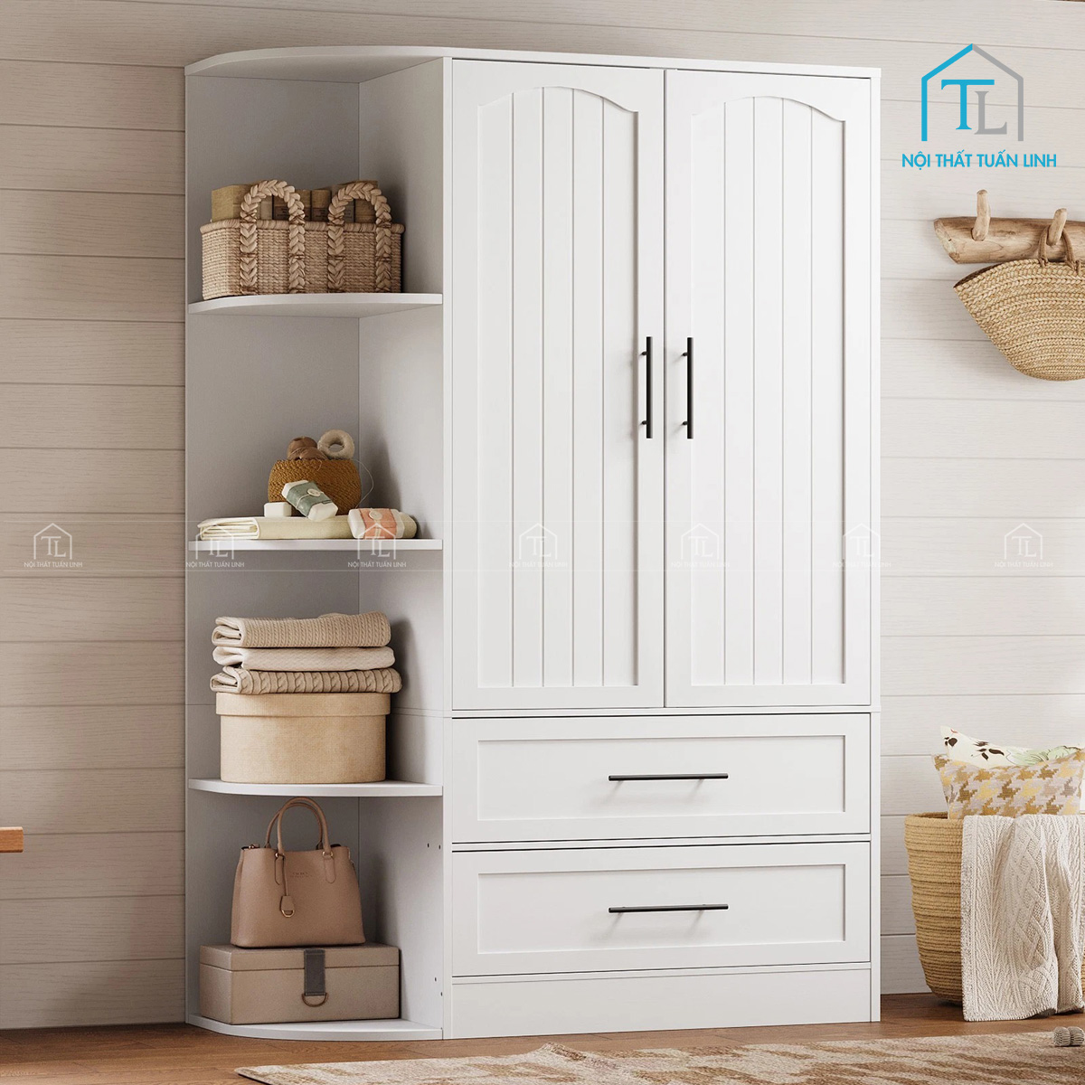 Gam màu trắng hiện đại, dễ phối hợp nhiều phong cách nội thất