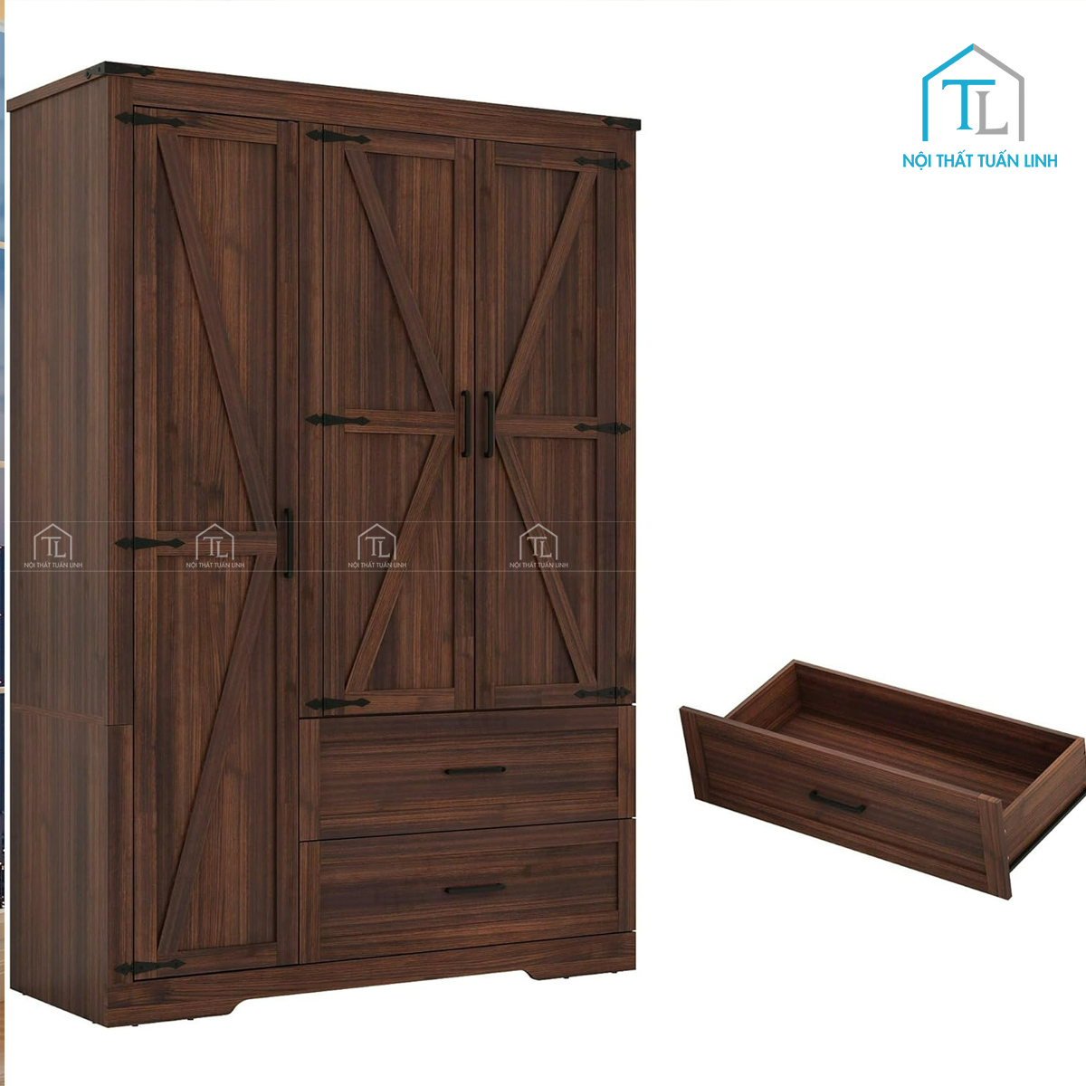 Ngăn kéo lớn giúp lưu trữ đồ cá nhân tiện lợi
