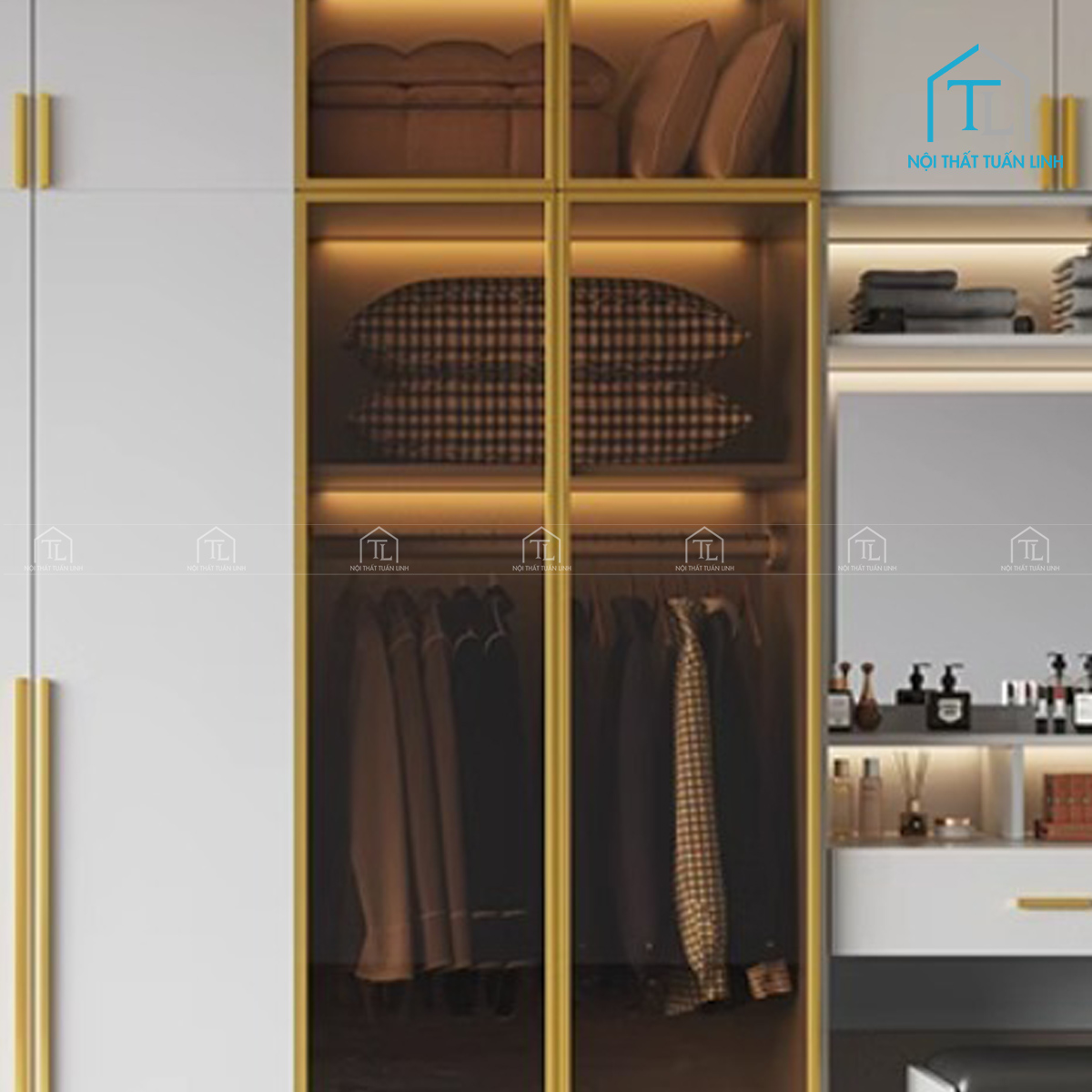 Cánh kính tích hợp màu nâu thanh lịch